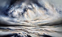 Break In The Storm by Chris and Steve Rocks - Original Painting on Box Canvas sized 60x36 inches. Available from Whitewall Galleries