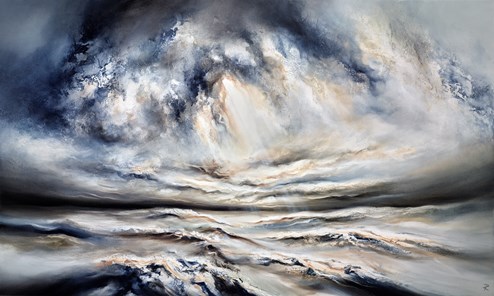 Break In The Storm by Chris and Steve Rocks - Original Painting on Box Canvas